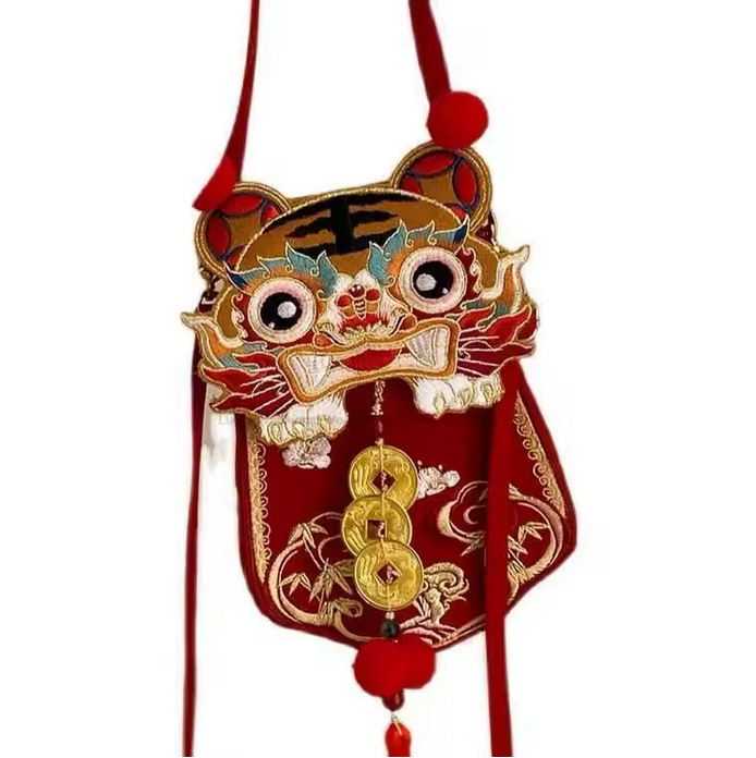 Dragon Embroidered Urban Shoulder Bag