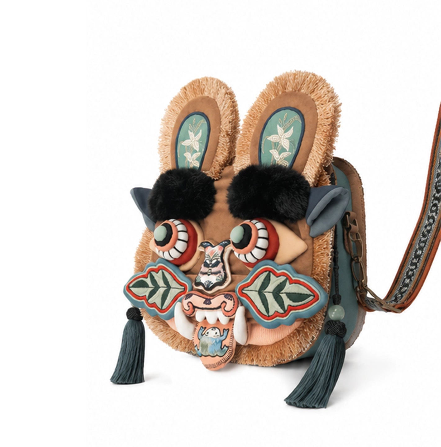 Imperial Tiger Embroidered Mini Bag