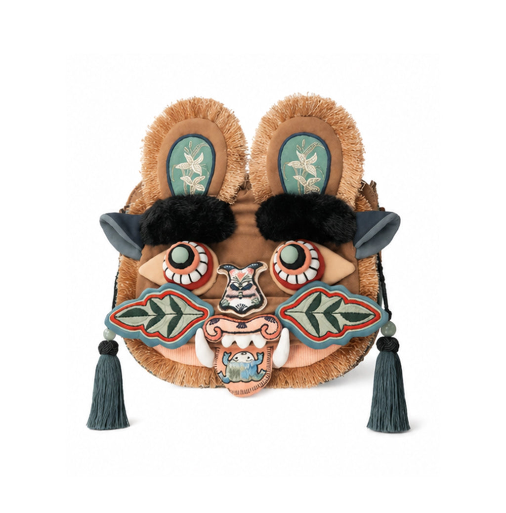Imperial Tiger Embroidered Mini Bag